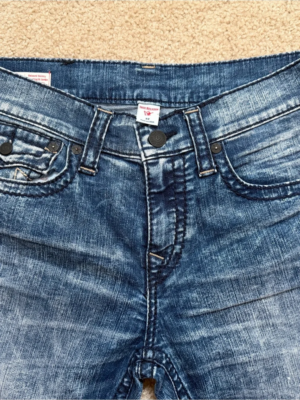 Men's Blue True Religion Jeans